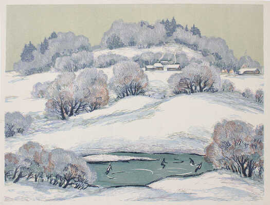 Смирнов Виктор Иванович. Зима. Гусь-Хрустальный